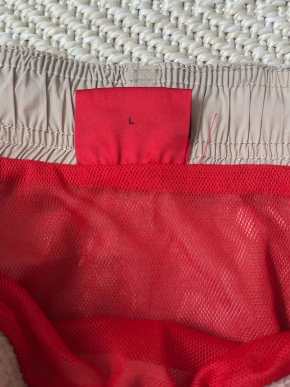 HUGO Haiti Light Beige Swim Shorts‎